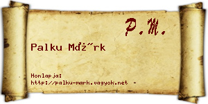 Palku Márk névjegykártya